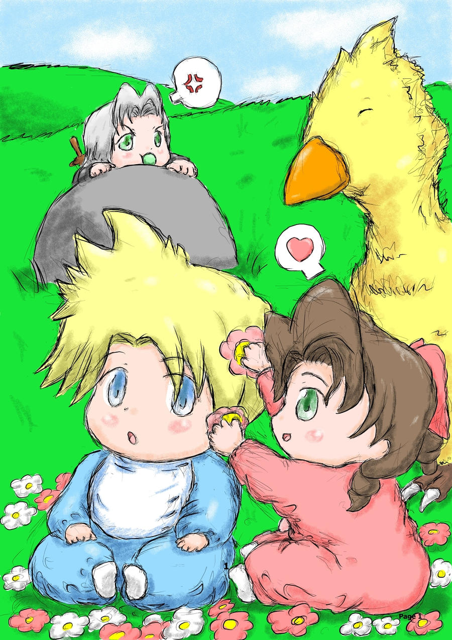 Baby Cloud and Baby Aerith