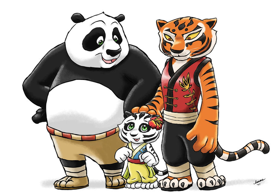 Kung fu panda 4 r34. Кунг-фу Панда по и тигрица и их дети. Кунг-фу Панда и тигрица любовь. Кунфу Панда тигрица. Тигрица дети кунг фу Панда.