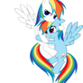 Rainbow Flash and Rainbow Dash Hug