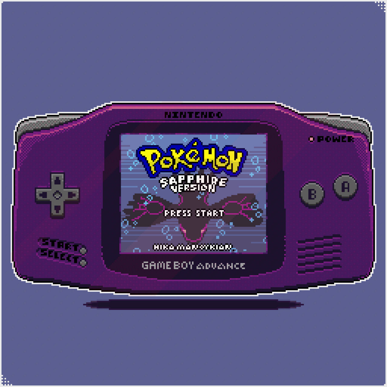 GAMEBOY ADVANCE Pokemon Sapphire Version by nikamanoukian on DeviantArt