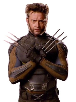 X-Men's Wolverine: Transparent Background!