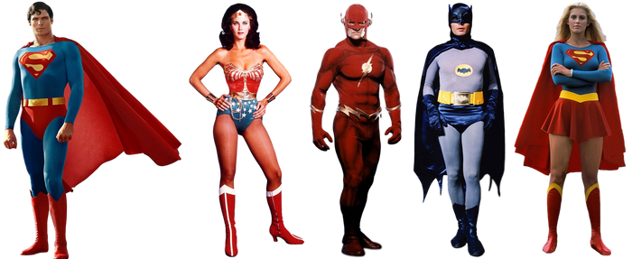 Justice League Classics - Transparent Background! by Camo-Flauge