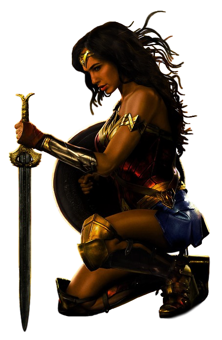 Wonder Woman: Kneeling - Transparent Background! by Camo ...