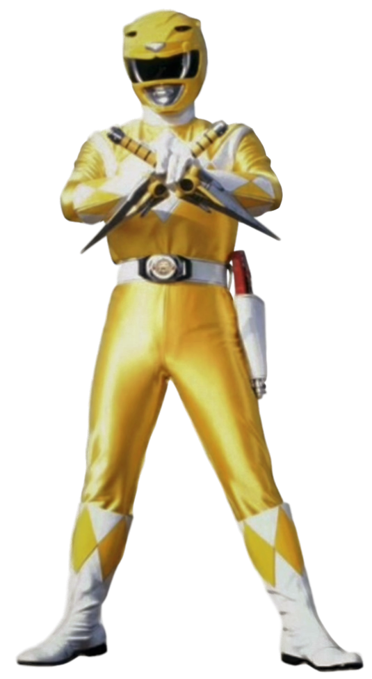 Mighty Morphin' Yellow Ranger - Transparent! by SpeedCam on DeviantArt