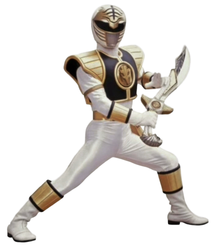 Mighty Morphin' White Ranger - Transparent! by SpeedCam on DeviantArt