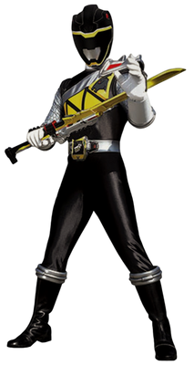 Dino Charge Black Ranger - Transparent!