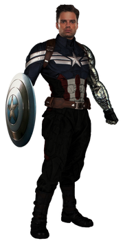 Bucky Barnes' Captain America - Transparent!