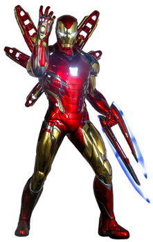 Iron Man w. Infinity Gauntlet - Transparent!