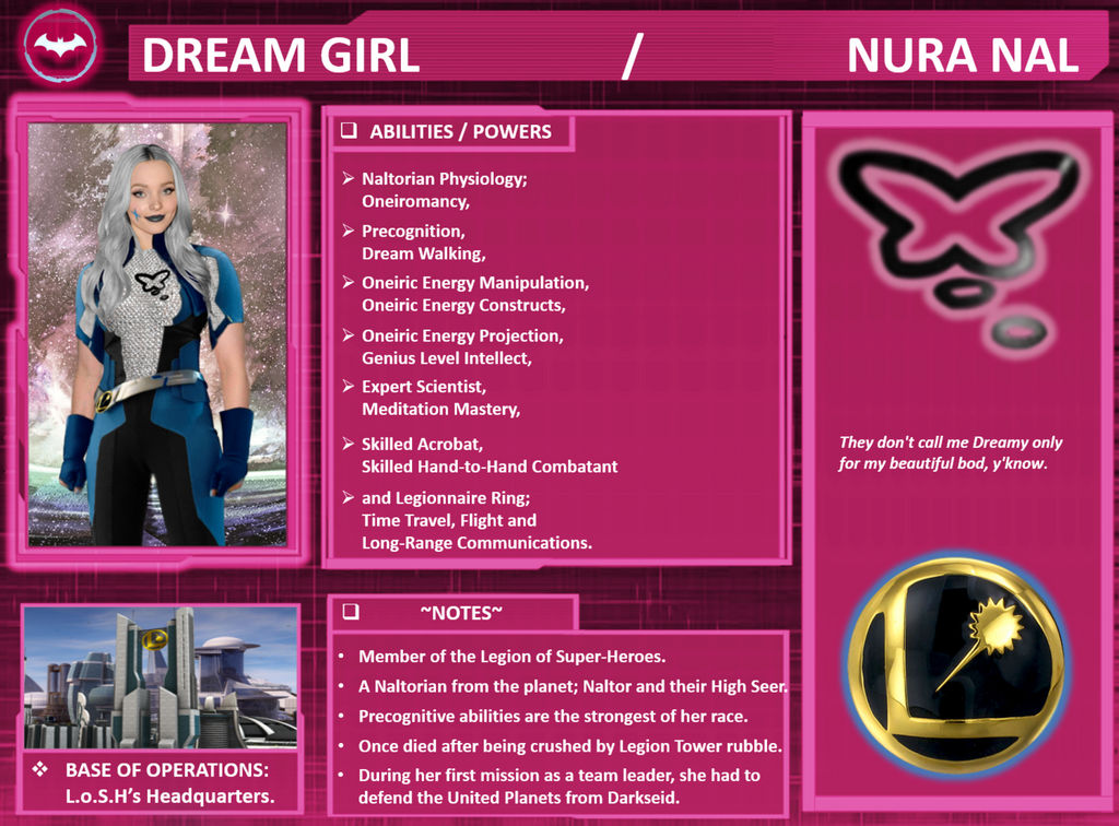 Character Profile: Dream Girl. by SpeedCam on DeviantArt