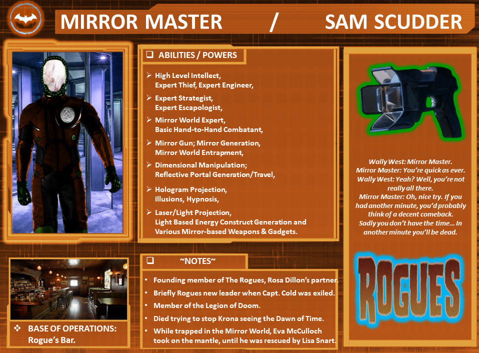 Character Profile: Mirror Master. by SpeedCam on DeviantArt