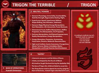 Character Profile: Trigon.