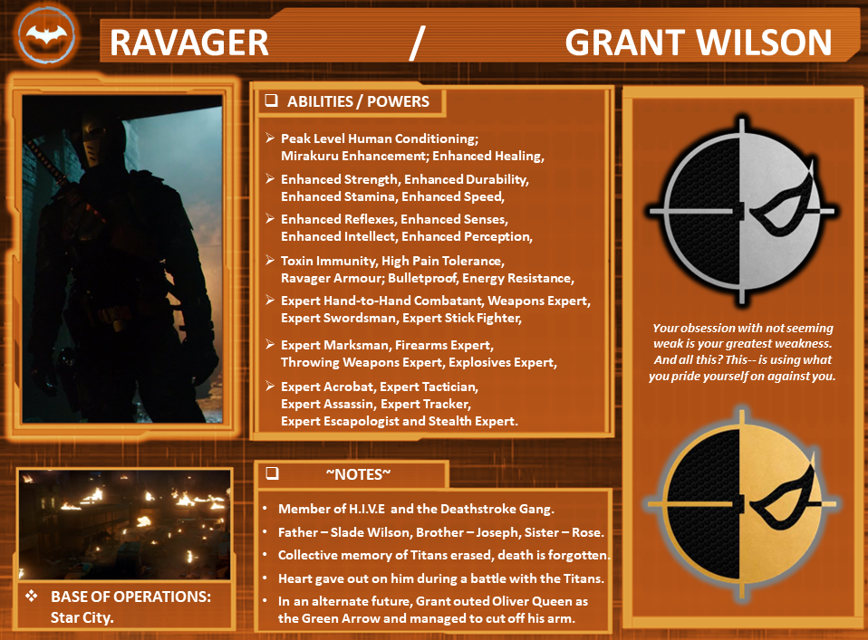 Character Profile: Ravager (Grant). by SpeedCam on DeviantArt