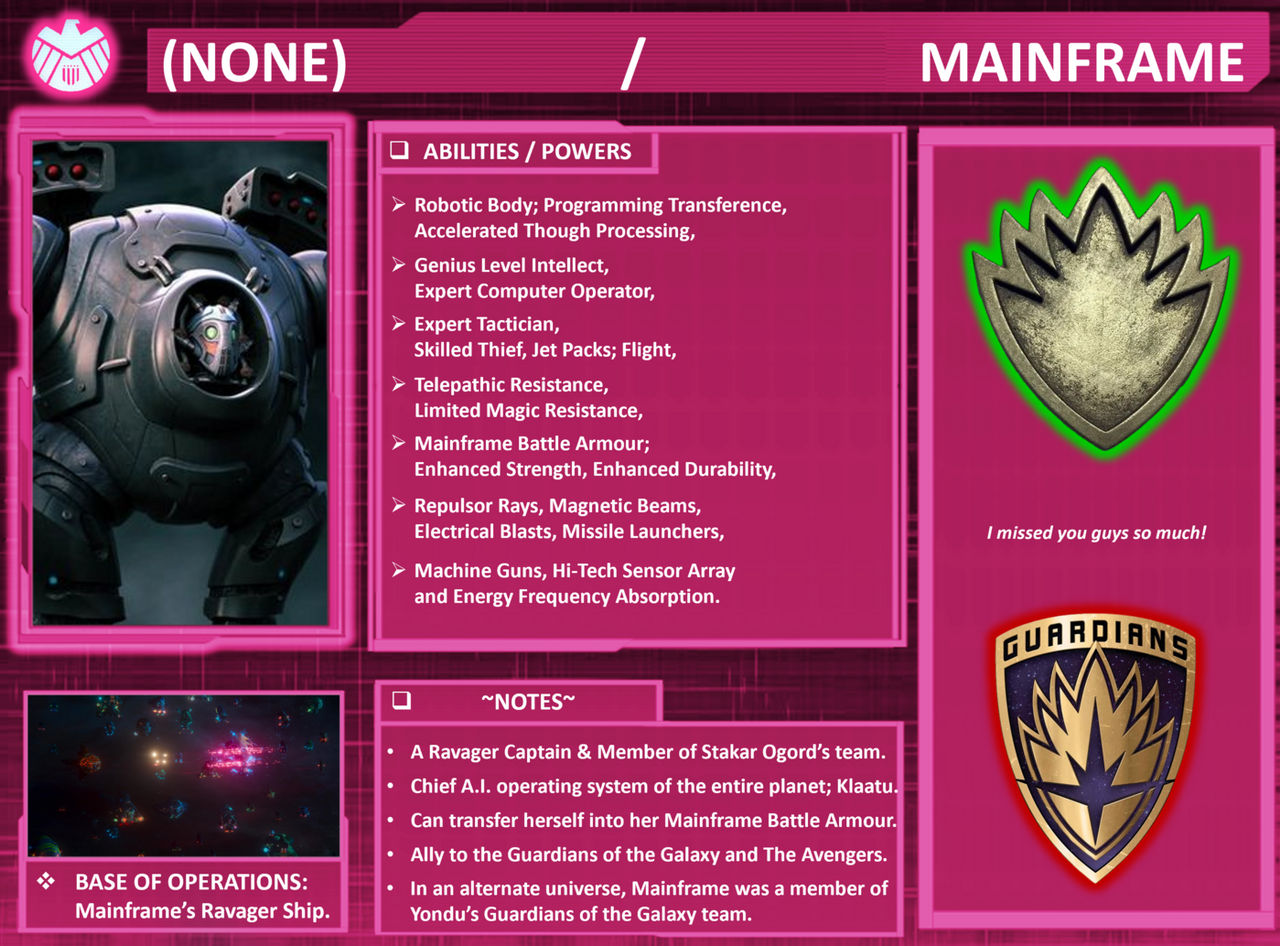 Character Profile: Mainframe. by SpeedCam on DeviantArt
