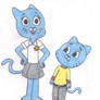 Nicole and Gumball Watterson