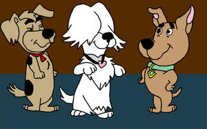 Duke, Annie, and Scrappy-Doo