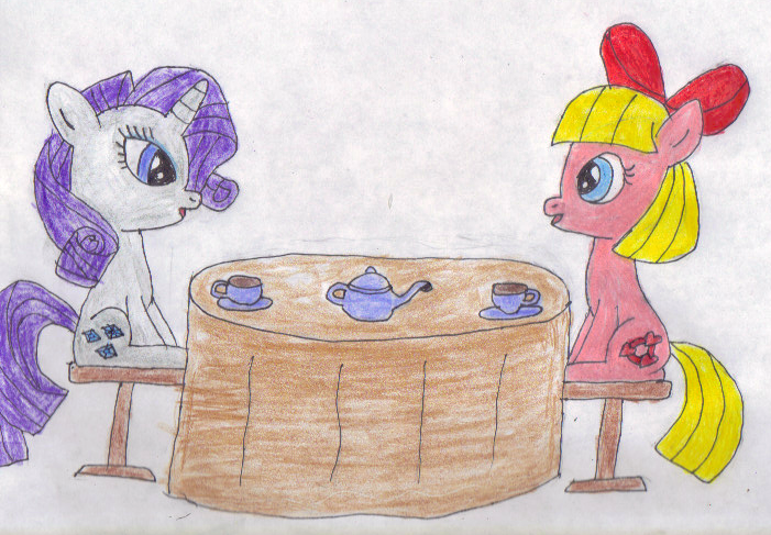 Tea time with Rarity