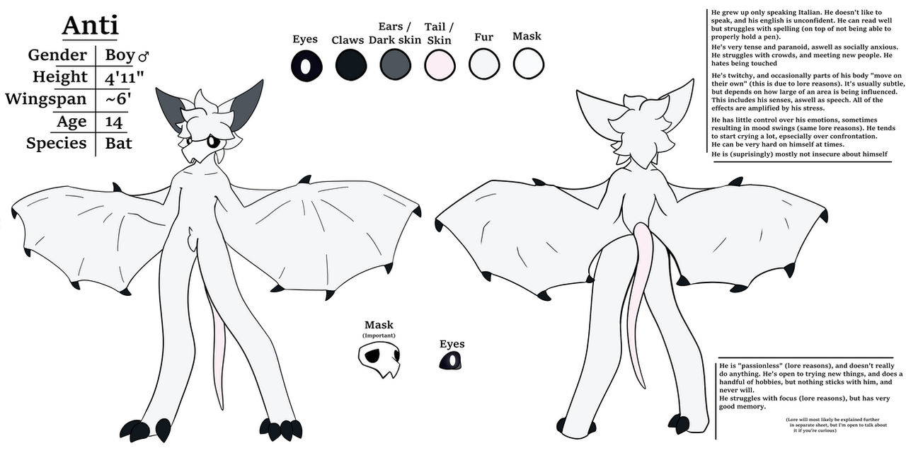 Anti's reference sheet