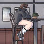 Me at the cafe