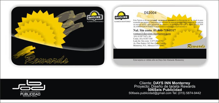 Tarjeta DAYS INN REWARDS