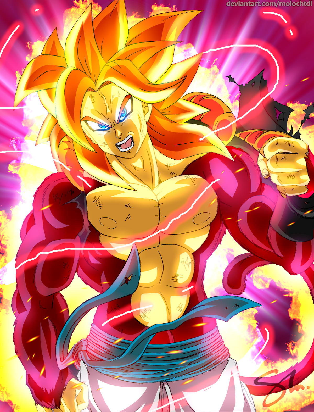 SSJ4 Gogeta is the ultimate Mightiest Fusion by kraucheunas on DeviantArt