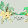 Pokemon: Lefeon and S.Leafeon