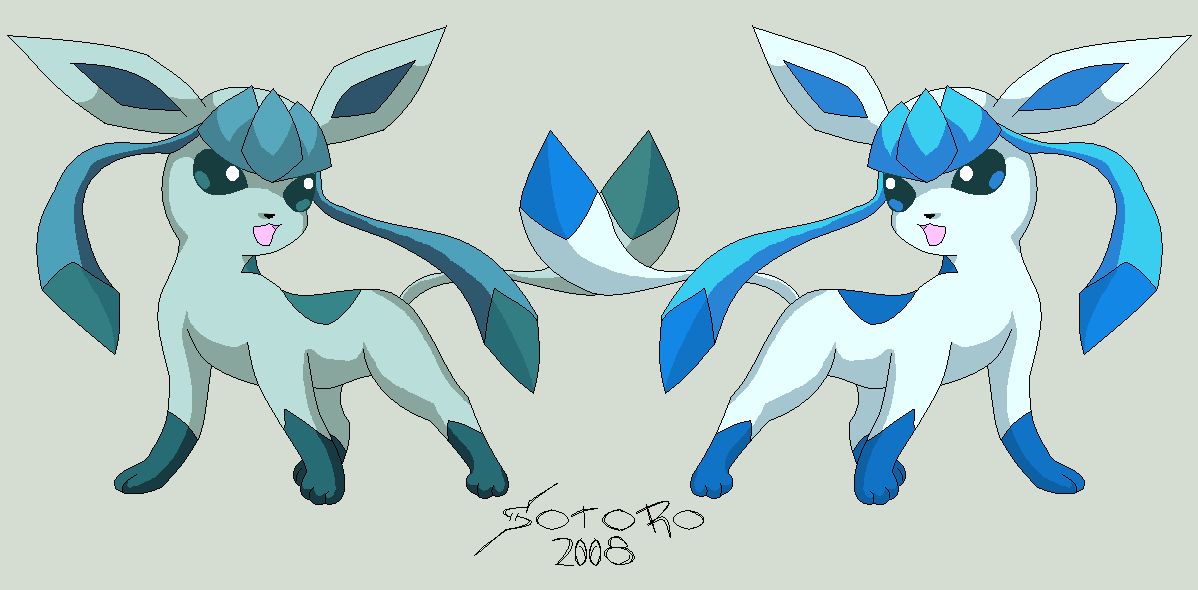 Pokemon Glaceon And S Glaceon By Twila101 On Deviantart
