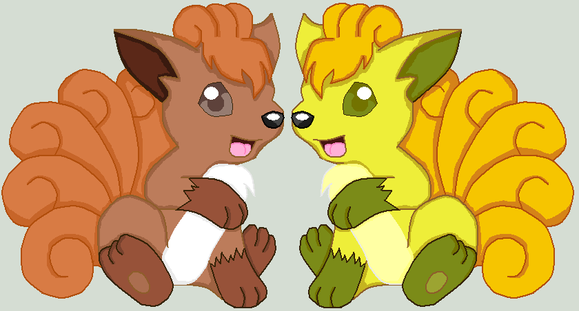 Pokemon: Eevee and Shiny Eevee by Twila101 on DeviantArt