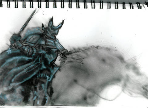 airbrush knight sketch #2