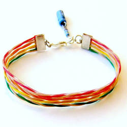 Computer Cable Rainbow Bracelet