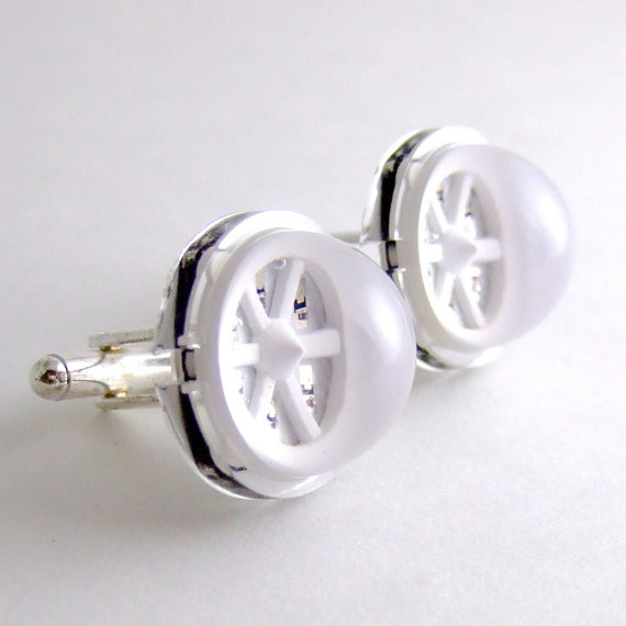 White LED Array Cufflinks