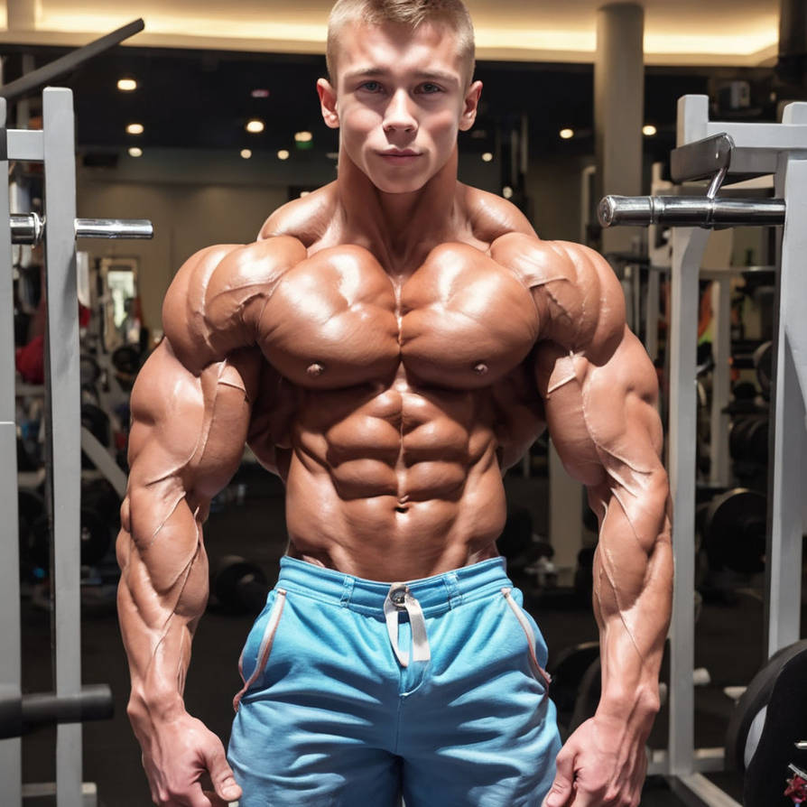 Muscle Boy 3 by blank001 on DeviantArt