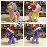 Filly Twili and Fluttershy - Christmas by Nsomniotic