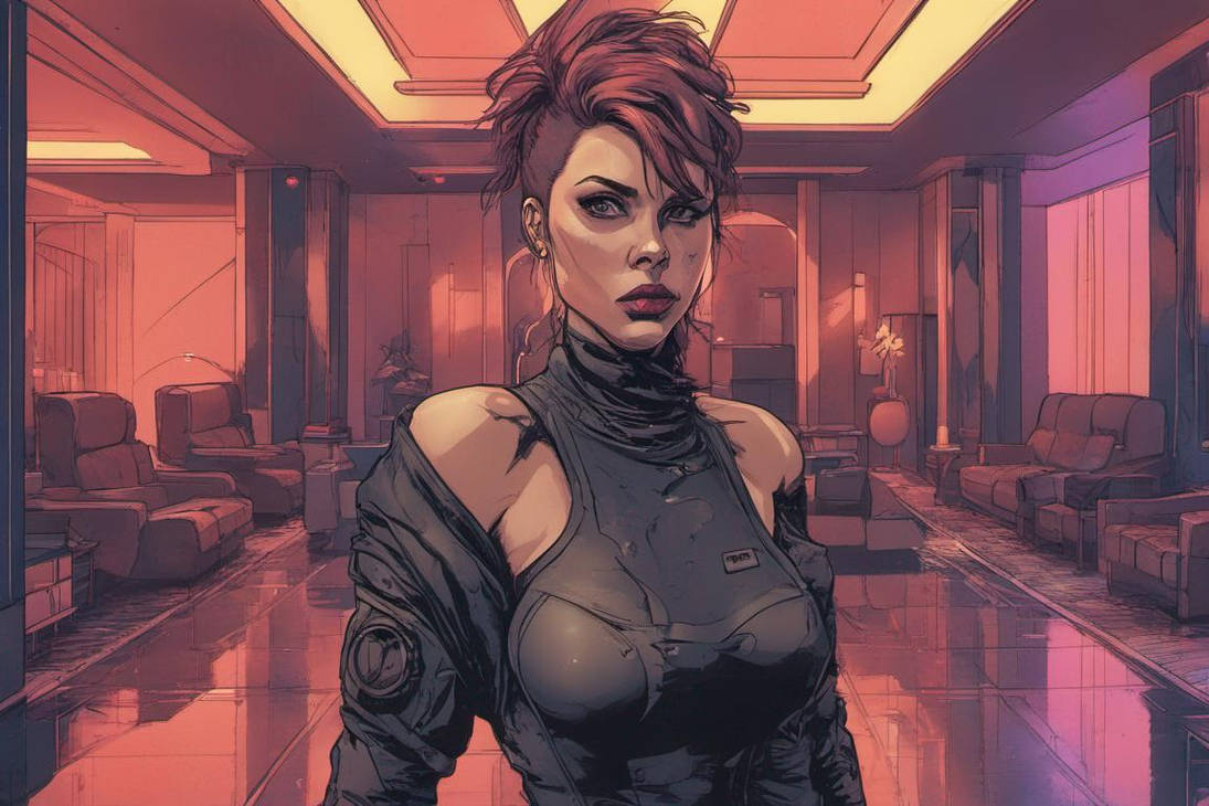 Cyberpunk lady