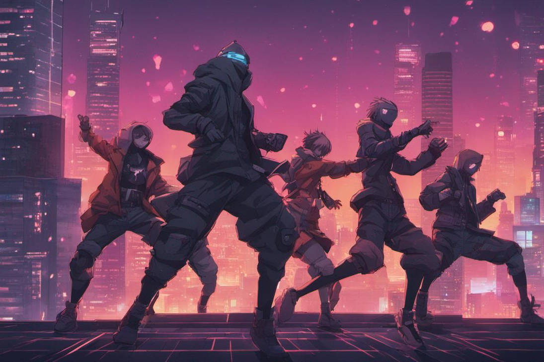 Cyber ninja team dance performance by xy1234 on DeviantArt