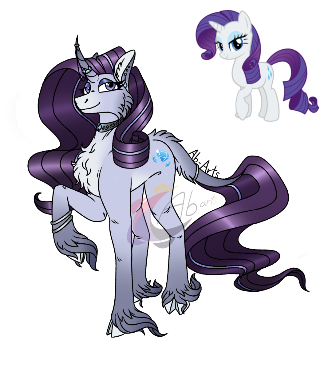 Rarity redesign by AbArtsOfficial on DeviantArt