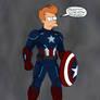Fry Captain America with futuristic suit of armor