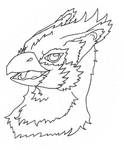 Gryphon Bust by AutumBlackSnow