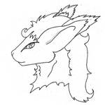 Side Profile of Bunny Gryphon Bust by AutumBlackSnow