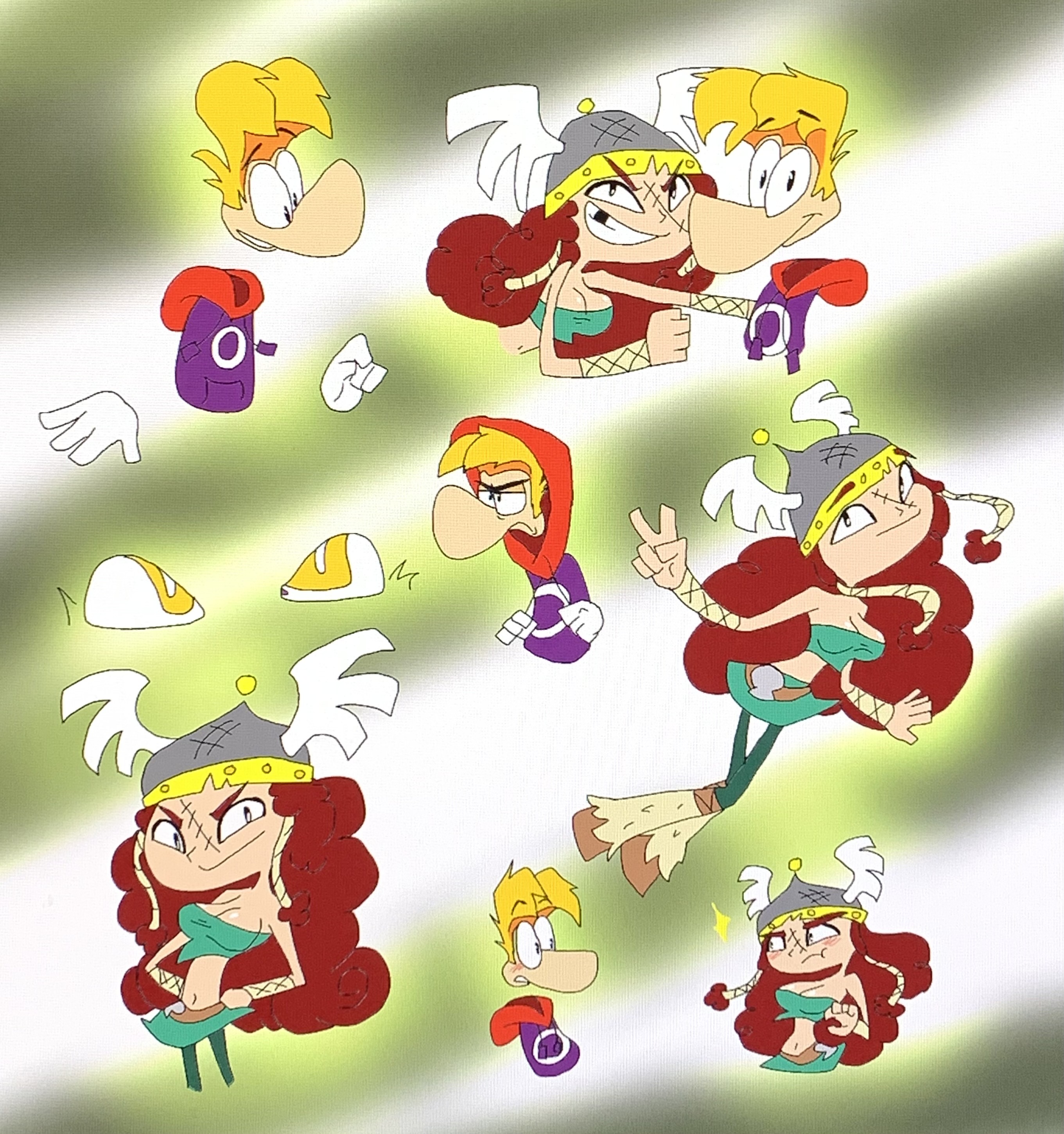 Rayman Innflation Rayman And Barbara by Angelcook12 on DeviantArt
