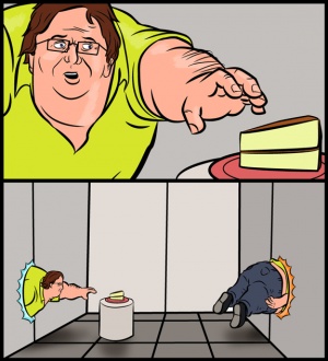 Gaben wants his cake.