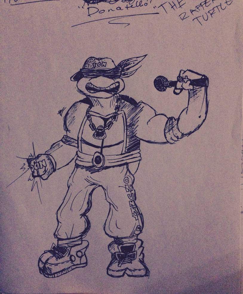 Donatello The Rapper Turtle by ilovebeinaturtle on DeviantArt