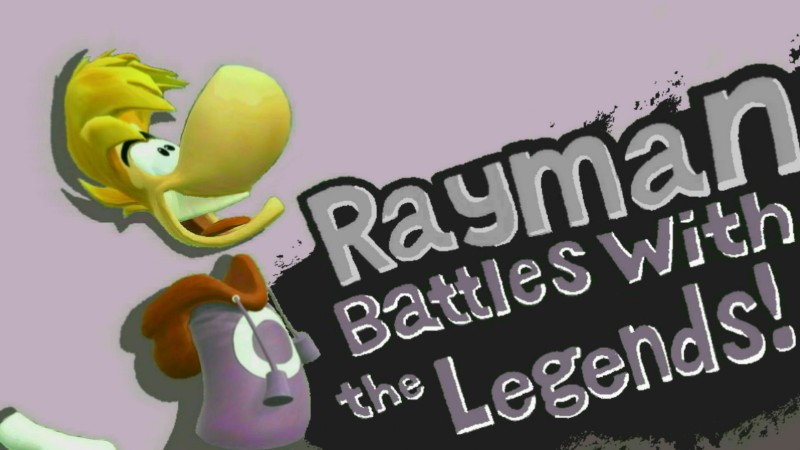 SSB WII U Photo - Rayman battles with the Legends!