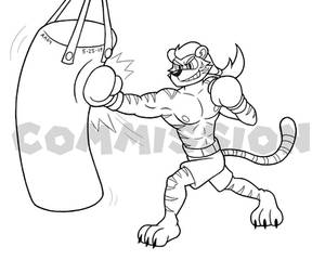 Sketch Commission - Ricky's Heavy Bag Training