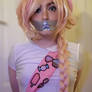 Cosplayer tape gagged 3