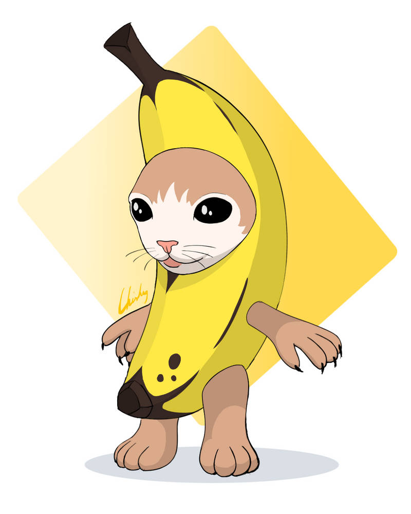 Cachorro banana Kawaii para colorir by PoccnnIndustriesPT on DeviantArt