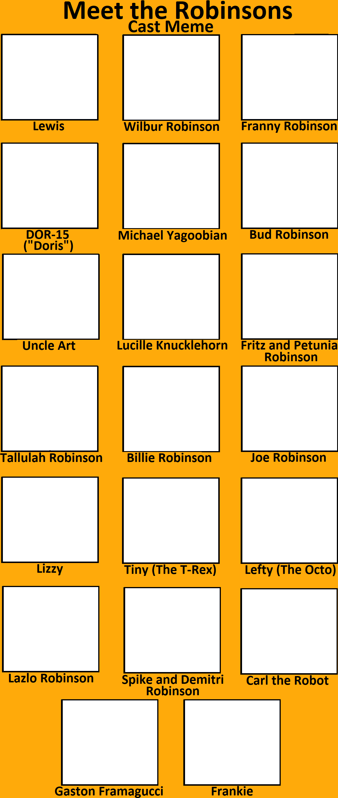 Meet The Robinsons CaRTOON ANIMALS CAST MEME by noahkahn421 on DeviantArt