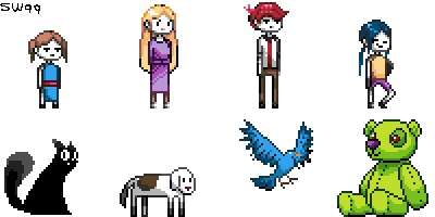 PIXEL ART: Little Charas