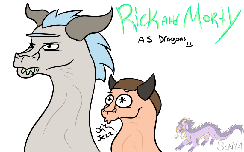 Rick and Morty as dragons by Knight-Of-Ares on DeviantArt