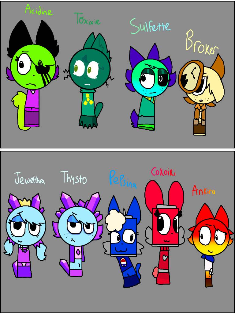 Sprunki Pyramixed Lane Cast: (Extra Characters) by SixerWolfie on ...
