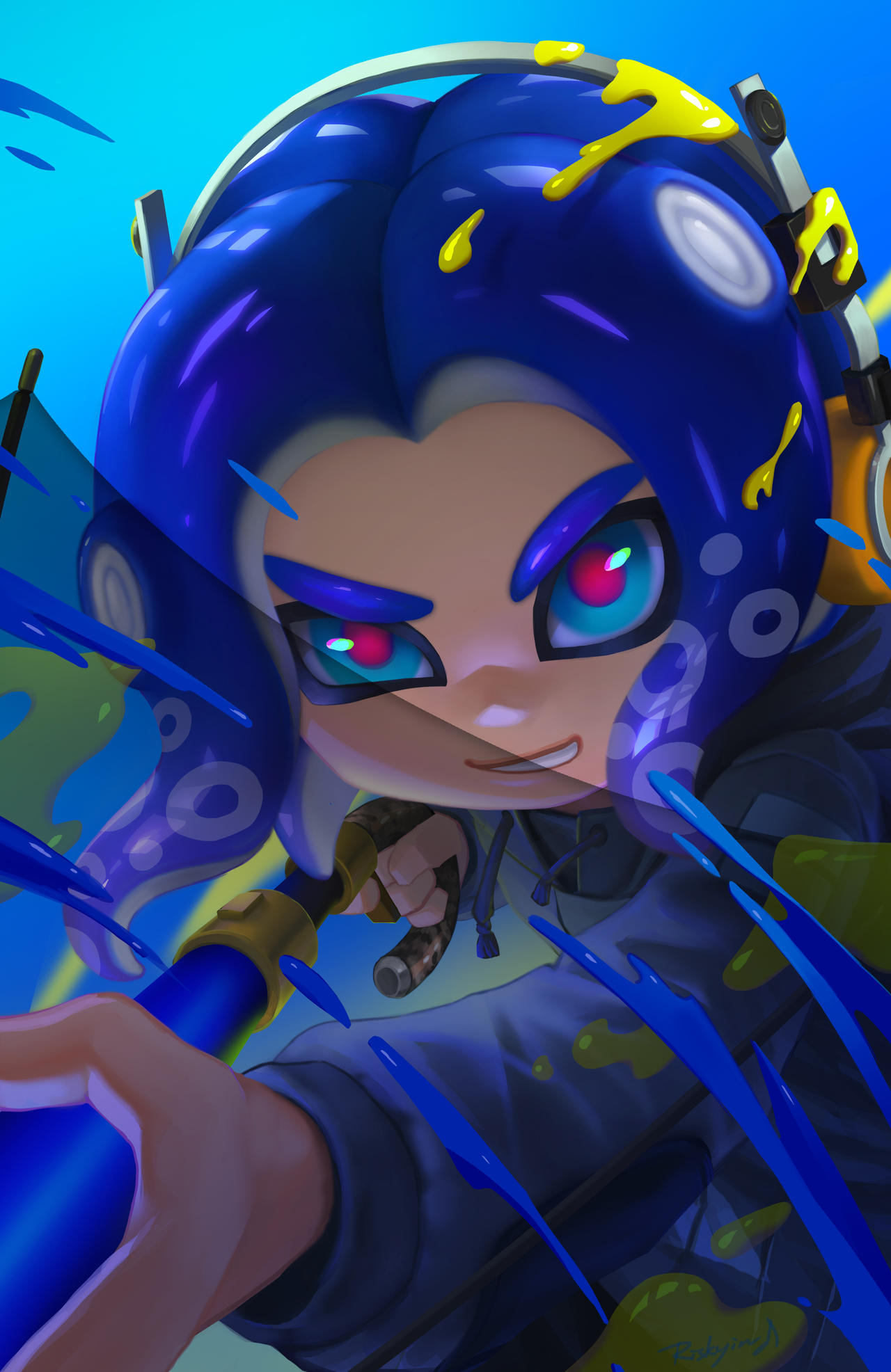 Splatoon octoling by theyin18 on DeviantArt